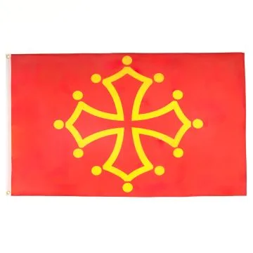 DRAPEAU MIDI-PYRÉNÉES - OCCITANIE 150x90cm - DRAPEAU OCCITAN - FRANCE 90 x 150 cm - DRAPEAUX