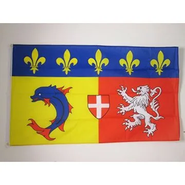 DRAPEAU RHÔNE-ALPES 150x90cm - DRAPEAU RHÔNALPIN - FRANCE 90 x 150 cm - DRAPEAUX