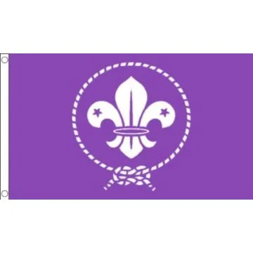 DRAPEAU SCOUTS VIOLET 150x90cm - DRAPEAU DU SCOUTISME 90 x 150 cm - DRAPEAUX