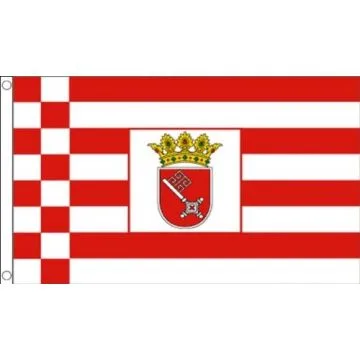 DRAPEAU BRÊME 150x90cm - DRAPEAU BREMEN - LAND ALLEMAGNE 90 x 150 cm - DRAPEAUX