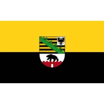 DRAPEAU SAXE-ANHALT 150x90cm - DRAPEAU SACHSEN-ANHALT - LAND ALLEMAGNE 90 x 150 cm - DRAPEAUX