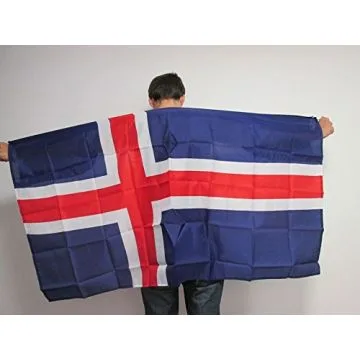 DRAPEAU CAPE ISLANDE 150x90cm - BODY FLAG SUPPORTER ISLANDAIS 90 x 150 cm