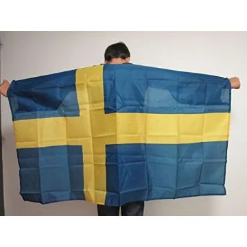DRAPEAU CAPE SUÈDE 150x90cm - BODY FLAG SUPPORTER SUÉDOIS 90 x 150 cm