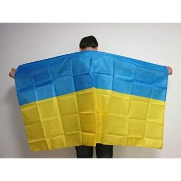 DRAPEAU CAPE UKRAINE 150x90cm - BODY FLAG SUPPORTER UKRAINIEN 90 x 150 cm