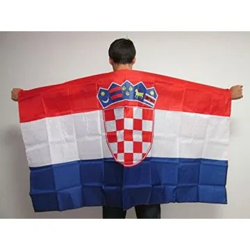 DRAPEAU CAPE CROATIE 150x90cm - BODY FLAG SUPPORTER CROATE 90 x 150 cm