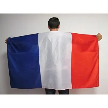DRAPEAU CAPE FRANCE 150x90cm - BODY FLAG SUPPORTER FRANÇAIS 90 x 150 cm
