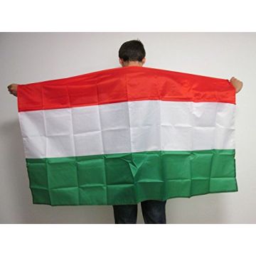 DRAPEAU CAPE HONGRIE 150x90cm - BODY FLAG SUPPORTER HONGROIS 90 x 150 cm