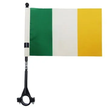 DRAPEAU DE VELO IRLANDE 21x14cm - PETIT BIKE FLAG IRLANDAIS 14 x 21 cm