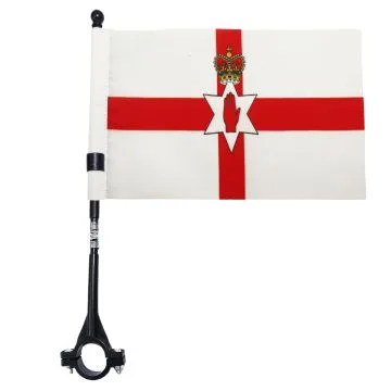 DRAPEAU DE VELO IRLANDE DU NORD 21x14cm - PETIT BIKE FLAG NORD IRLANDAIS 14 x 21 cm