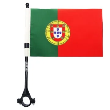 DRAPEAU DE VELO PORTUGAL 21x14cm - PETIT BIKE FLAG PORTUGAIS 14 x 21 cm