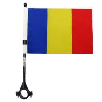 DRAPEAU DE VELO ROUMANIE 21x14cm - PETIT BIKE FLAG ROUMAIN 14 x 21 cm