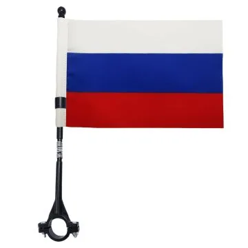DRAPEAU DE VELO RUSSIE 21x14cm - PETIT BIKE FLAG RUSSE 14 x 21 cm