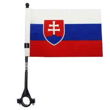 DRAPEAU DE VELO SLOVAQUIE 21x14cm - PETIT BIKE FLAG SLOVAQUE 14 x 21 cm