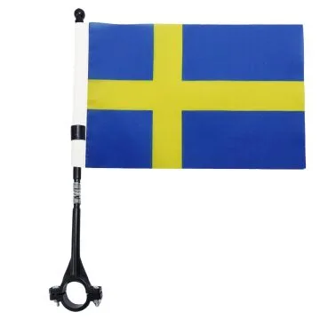 DRAPEAU DE VELO SUÈDE 21x14cm - PETIT BIKE FLAG SUÉDOIS 14 x 21 cm
