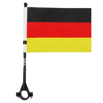 DRAPEAU DE VELO ALLEMAGNE 21x14cm - PETIT BIKE FLAG ALLEMAND 14 x 21 cm