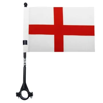 DRAPEAU DE VELO ANGLETERRE 21x14cm - PETIT BIKE FLAG ANGLAIS 14 x 21 cm