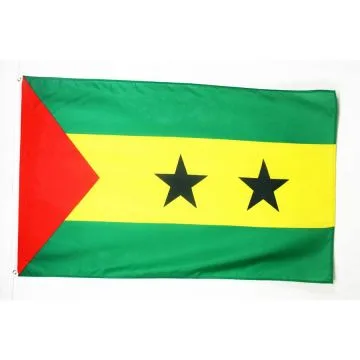 DRAPEAU SAO TOMÉ 150x90cm - DRAPEAU SANTOMÉEN 90 x 150 cm - DRAPEAUX