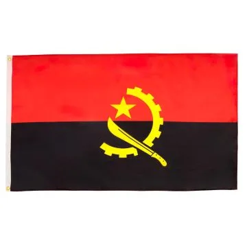 DRAPEAU ANGOLA 150x90cm - DRAPEAU ANGOLAIS 90 x 150 cm - DRAPEAUX