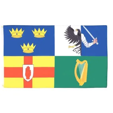 DRAPEAU IRLANDE 4 PROVINCES 150x90cm - DRAPEAU IRLANDAIS 90 x 150 cm - DRAPEAUX