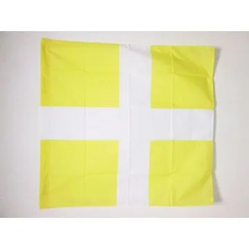 DRAPEAU ORDONNANCE DU RÍ?GIMENT DE NORMANDIE 1615-1793 90x90cm - DRAPEAU INFANTERIE DU ROYAUME DE FRANCE 90 x 90 cm Fourreau pour hampe