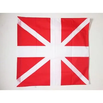 DRAPEAU ORDONNANCE DU RÍ?GIMENT DE PICARDIE 1780-1791 90x90cm - DRAPEAU PROVENCE 90 x 90 cm Fourreau pour hampe