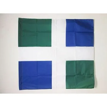DRAPEAU ORDONNANCE DU RÍ?GIMENT Dâ??AUSTRASIE 1776-1796 90x90cm - DRAPEAU PONTHIEU 90 x 90 cm Fourreau pour hampe