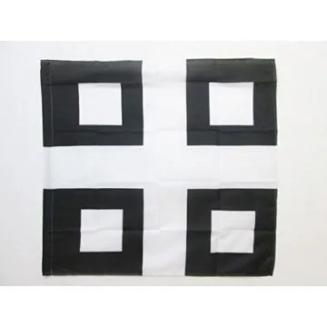 DRAPEAU ORDONNANCE DU RÍ?GIMENT DE PROVENCE 1776-1791 90x90cm - DRAPEAU BLAISOIS 90 x 90 cm Fourreau pour hampe