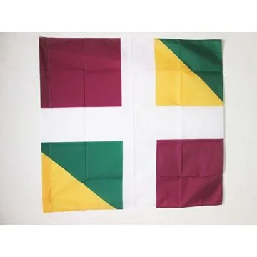 DRAPEAU ORDONNANCE DU RÍ?GIMENT D\'AGÍ?NOIS 1776-1794 90x90cm - DRAPEAU INFANTERIE DU ROYAUME DE FRANCE 90 x 90 cm Fourreau pour hampe
