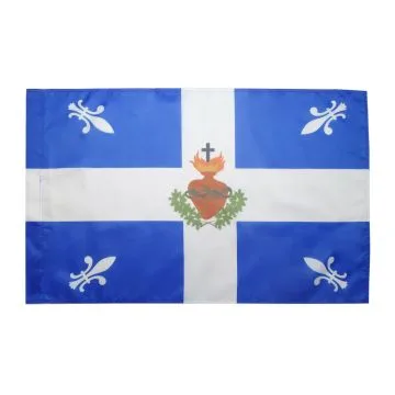 DRAPEAU QUÍ?BEC CARILLON SACRÍ? CÅ?UR 150x90cm - DRAPEAU QUÍ?BÍ?COIS FLEUR DE LYS 90 x 150 cm Fourreau pour hampe