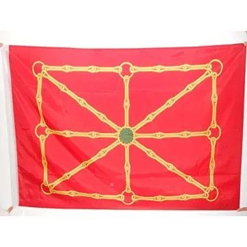 DRAPEAU NAVARRE INDÍ?PENDENTISTE 150x90cm - DRAPEAU RÍ?GIONALISTE NAVARRAIS - NAVARRA 90 x 150 cm Fourreau pour hampe