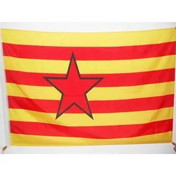DRAPEAU ARAGON INDÍ?PENDENTISTE 150x90cm - DRAPEAU NATIONALISTE ARAGONAIS 90 x 150 cm Fourreau pour hampe