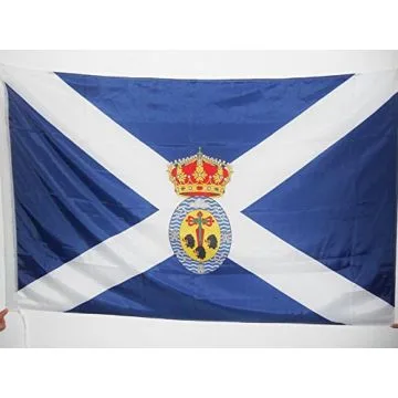 DRAPEAU SANTA CRUZ DE TENERIFE 150x90cm - DRAPEAU ILES CANARIES - CANARIAS 90 x 150 cm Fourreau pour hampe