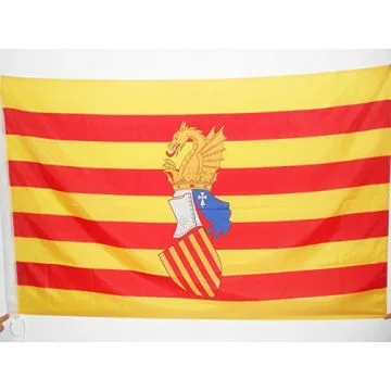 DRAPEAU CONSEIL DU PAYS VALENCIEN 150x90cm - DRAPEAU SENYERA VALENCIA INDÍ?PENDENTISTE - COMMUNAUTÍ? VALENCIENNE 90 x 150 cm Fourreau pour hampe