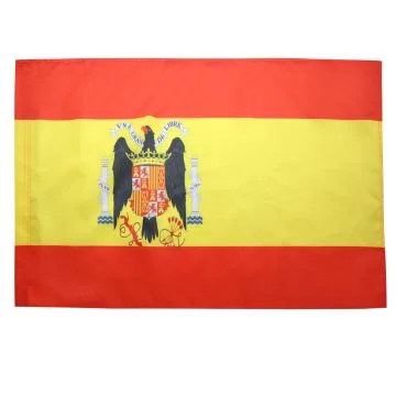DRAPEAU ESPAGNE FRANCO 1938-1945 150x90cm - DRAPEAU ESPAGNOL FRANQUISTE 90 x 150 cm Fourreau pour hampe