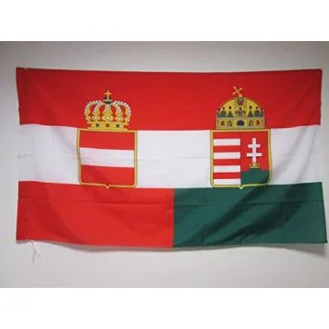DRAPEAU AUTRICHE-HONGRIE 1867-1918 150x90cm - DRAPEAU EMPIRE AUSTRO-HONGROIS 90 x 150 cm Fourreau pour hampe