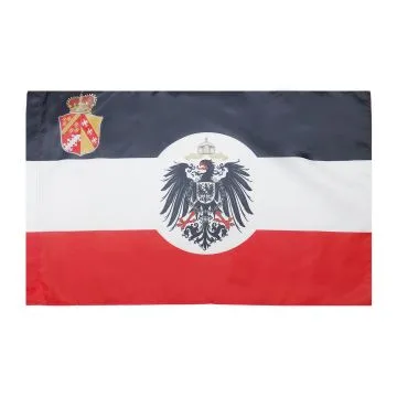DRAPEAU ALSACE-LORRAINE 1871-1919 150x90cm - DRAPEAU DU REICHSLAND ELSASS-LOTHRINGEN 90 x 150 cm Fourreau pour hampe