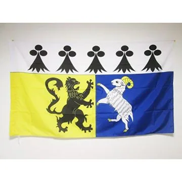 DRAPEAU FINISTÍ?RE 150x90cm - DRAPEAU DÍ?PARTEMENT FRANÍ?AIS - BRETAGNE 90 x 150 cm Fourreau pour hampe