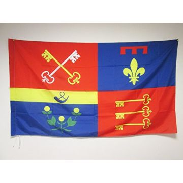 DRAPEAU VAUCLUSE 150x90cm - DRAPEAU DÍ?PARTEMENT FRANÍ?AIS - PACA 90 x 150 cm Fourreau pour hampe