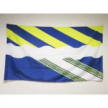 DRAPEAU AISNE 150x90cm - DRAPEAU DÍ?PARTEMENT FRANÍ?AIS - PICARDIE 90 x 150 cm Fourreau pour hampe