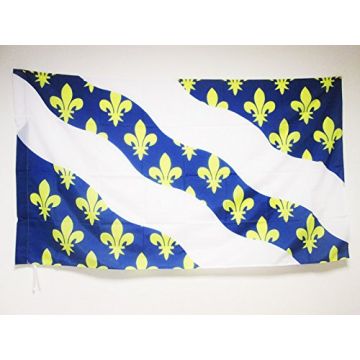DRAPEAU YVELINES 150x90cm - DRAPEAU DÍ?PARTEMENT FRANÍ?AIS - Í?LE-DE-FRANCE 90 x 150 cm Fourreau pour hampe