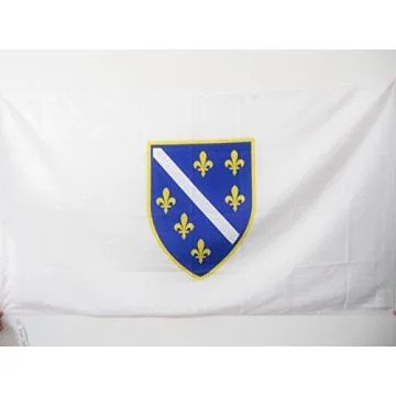 DRAPEAU BOSNIE-HERZÍ?GOVINE 1992-1998 150x90cm - DRAPEAU BOSNIEN ANCIEN 90 x 150 cm Fourreau pour hampe