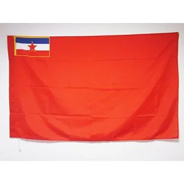 DRAPEAU RÍ?PUBLIQUE SOCIALISTE DE BOSNIE-HERZÍ?GOVINE 1945â??1992 150x90cm - DRAPEAU BOSNIEN ANCIEN 90 x 150 cm Fourreau pour hampe