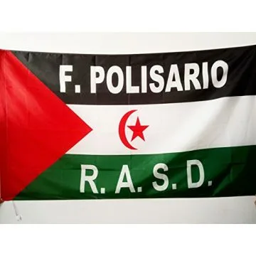 DRAPEAU SAHARA OCCIDENTAL LIBRE 150x90cm - DRAPEAU RASD SAHRAOUI 90 x 150 cm Fourreau pour hampe
