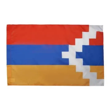 DRAPEAU HAUT-KARABAGH 150x90cm - DRAPEAU ARTSAKH - HAUT-KARABAKH - ARMÍ?NIE 90 x 150 cm Fourreau pour hampe