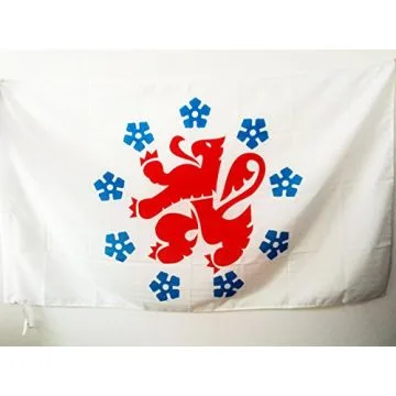 DRAPEAU COMMUNAUTÍ? GERMANOPHONE DE BELGIQUE 150x90cm - DRAPEAU BELGE 90 x 150 cm Fourreau pour hampe