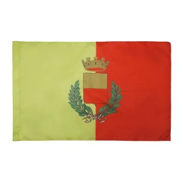 DRAPEAU VILLE DE NAPLES AVEC ARMES 150x90cm - DRAPEAU NAPOLITAIN - NAPOLI 90 x 150 cm Fourreau pour hampe