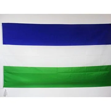 DRAPEAU ROYAUME D\'ARAUCANIE ET DE PATAGONIE 150x90cm - DRAPEAU ROYAUME DE NOUVELLE-FRANCE 90 x 150 cm Fourreau pour hampe