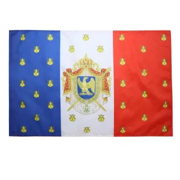 DRAPEAU ETENDARD DE NAPOLÍ?ON III 150x90cm - DRAPEAU SECOND EMPIRE FRANCE 90 x 150 cm Fourreau pour hampe