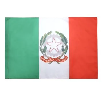 DRAPEAU PAVILLON D\'Í?TAT D\'ITALIE 150x90cm - DRAPEAU ITALIEN 90 x 150 cm Fourreau pour hampe