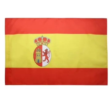 DRAPEAU ESPAGNE RESTAURATION BOURBONIENNE 1785-1931 150x90cm - DRAPEAU ESPAGNOL ANCIEN 90 x 150 cm Fourreau pour hampe